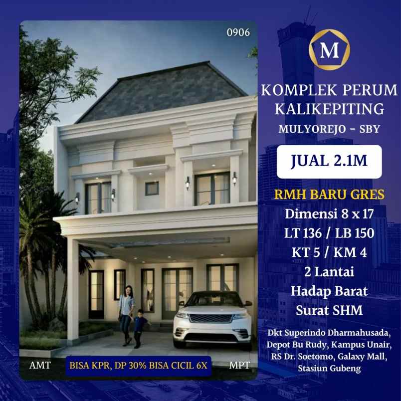 dijual rumah kalikepiting