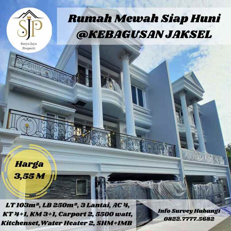 dijual rumah kebagusan pasar minggu