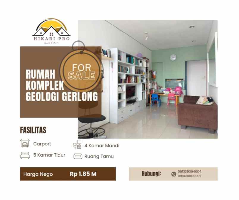 dijual rumah kel gegerkalong kec isola