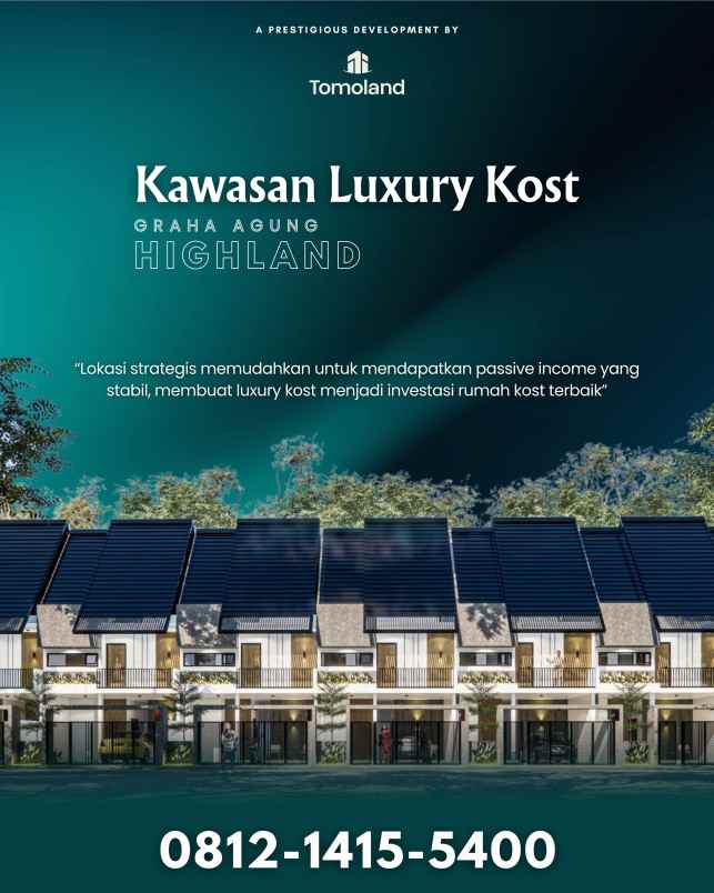 dijual rumah kost modern malang kota 8 kamar dekat ub