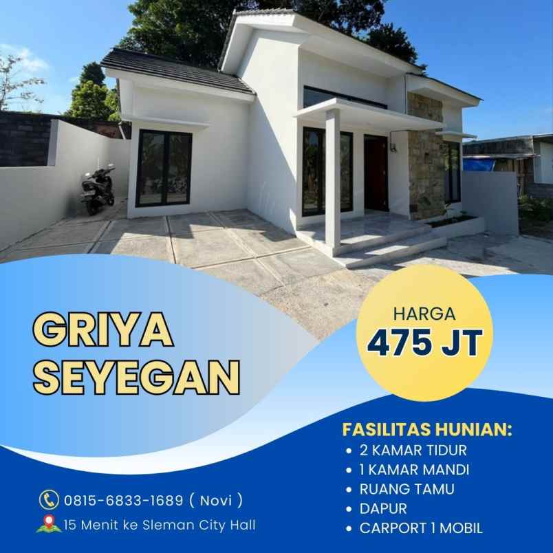 dijual rumah krapyak margoagung seyegan