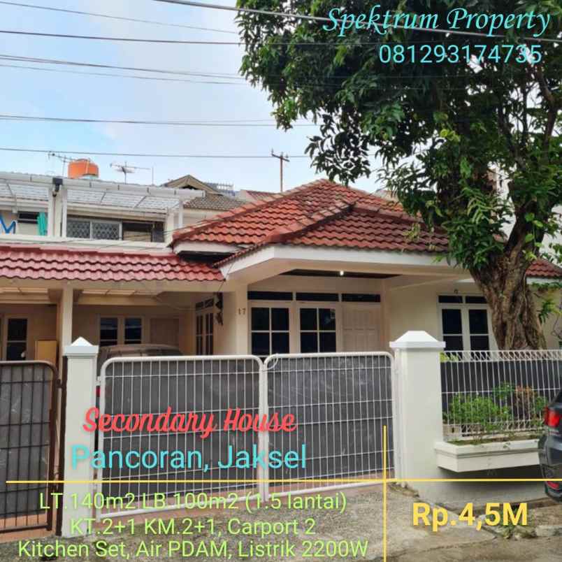 dijual rumah pancoran jakarta selatan