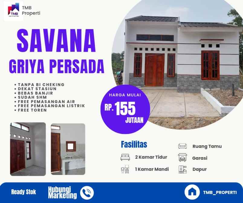 dijual rumah parungpanjang dekat legok