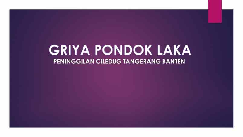 dijual rumah peninggilan ciledug tangerang