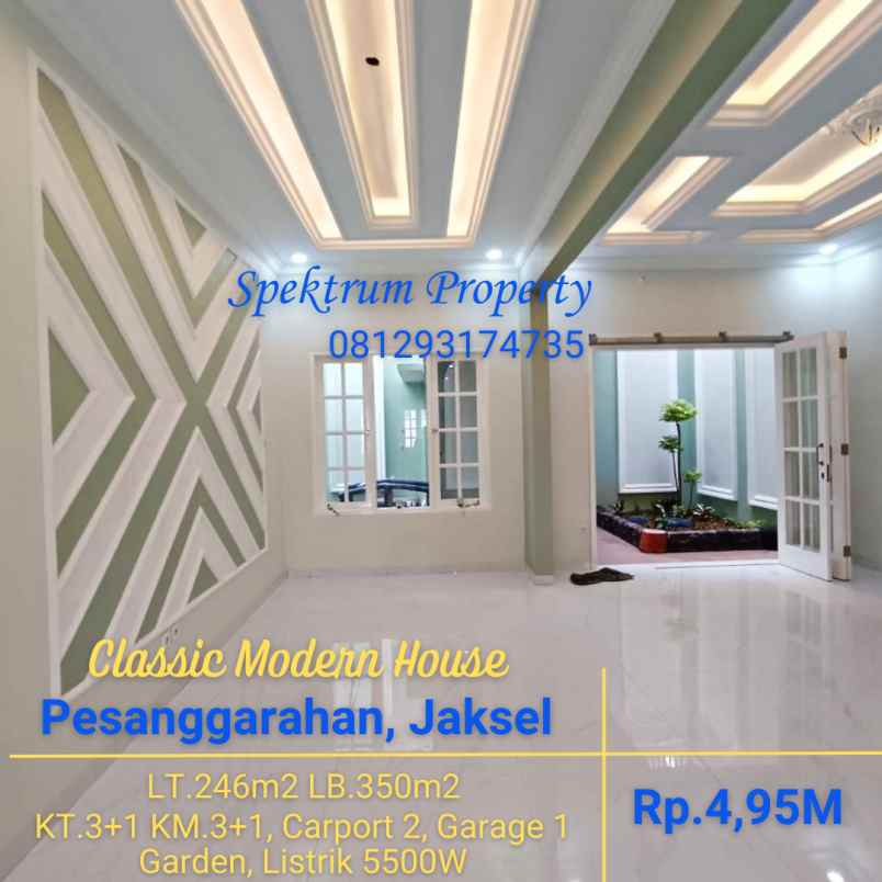 dijual rumah pesanggrahan jaksel