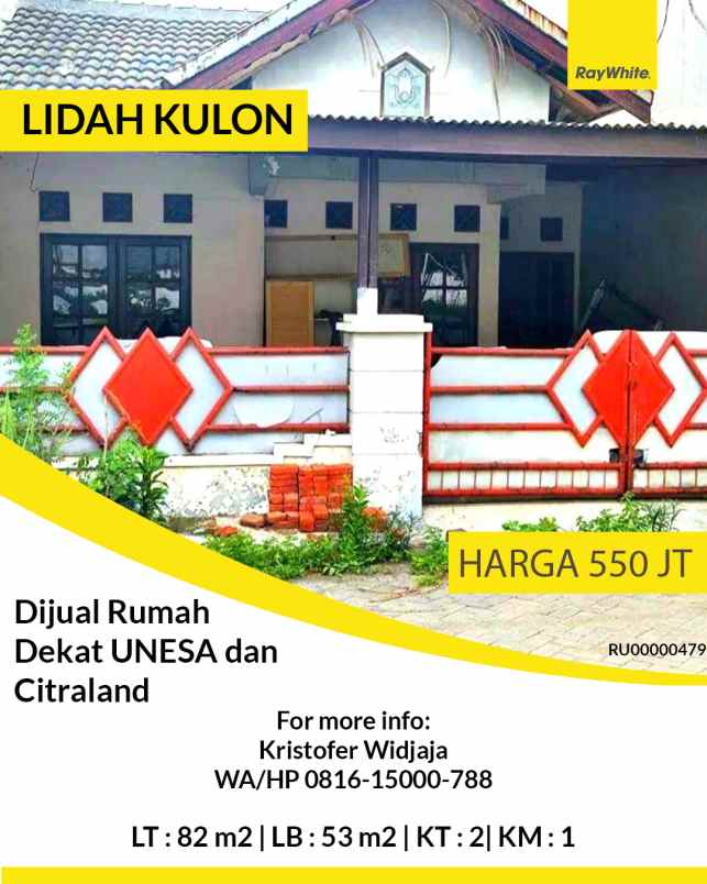 dijual rumah puri lidah kulon