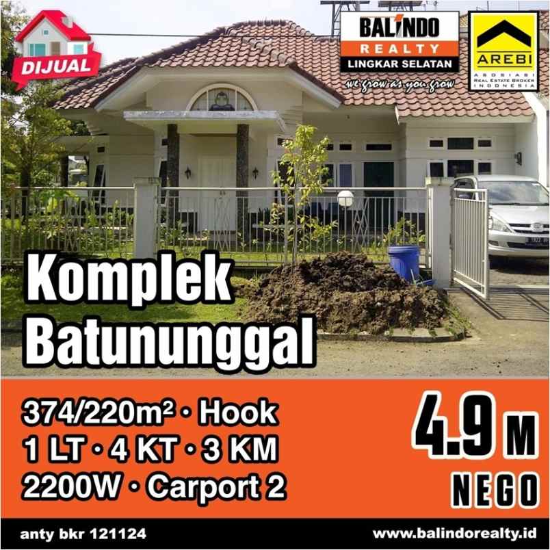 dijual rumah siap huni di kompel batununggal