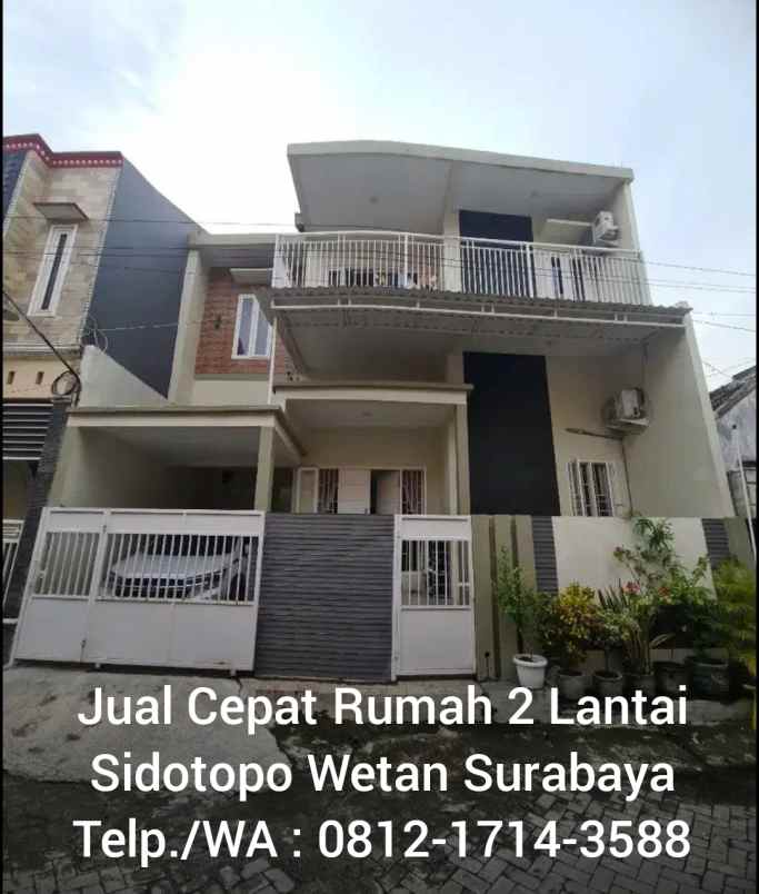 dijual rumah sidotopo wetan