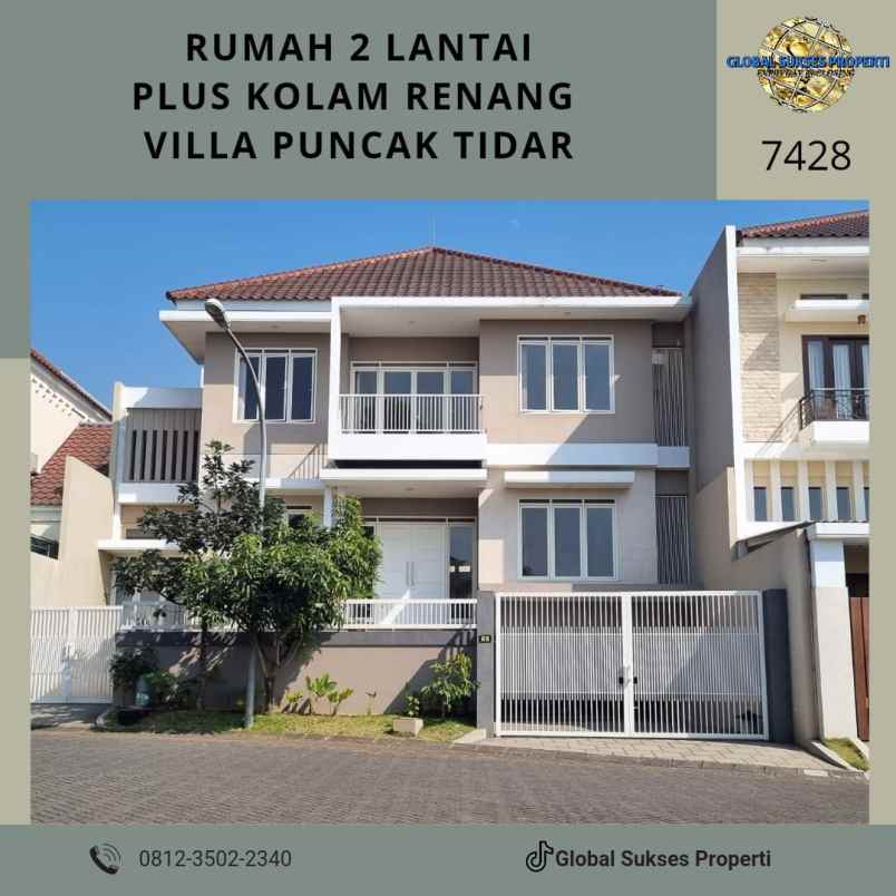 dijual rumah villa puncak tidar