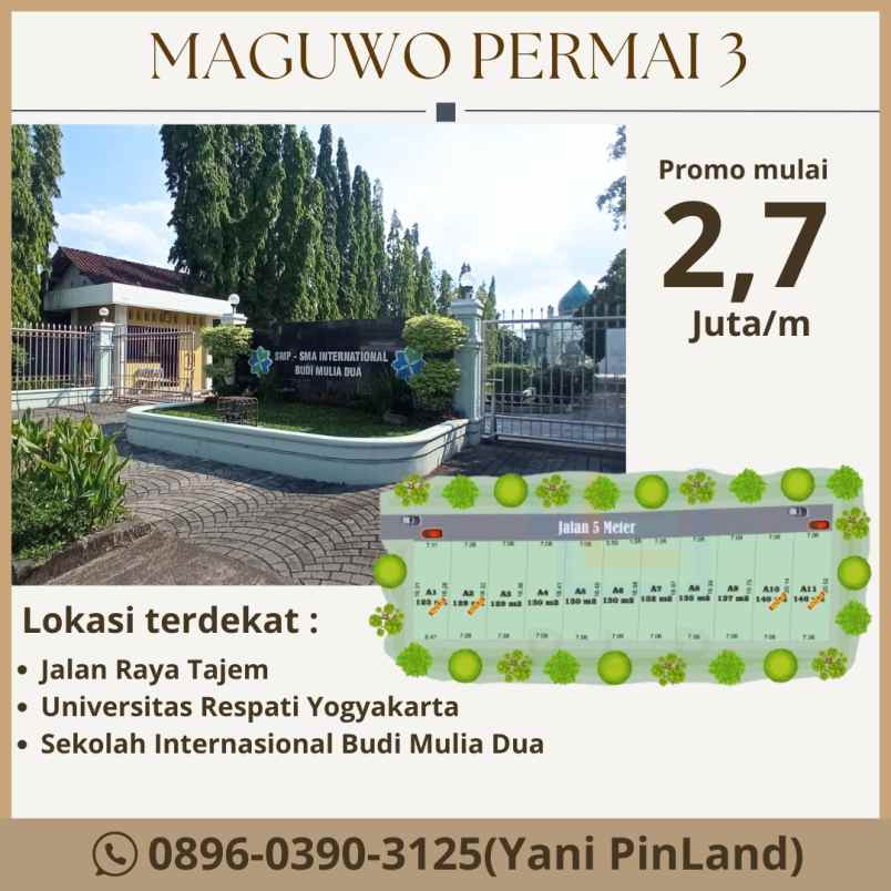 dijual tanah banjeng maguwoharjo depok