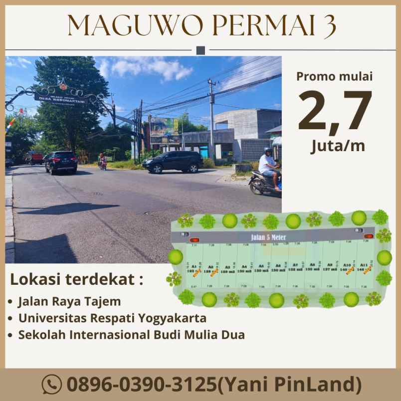 dijual tanah banjeng maguwoharjo depok