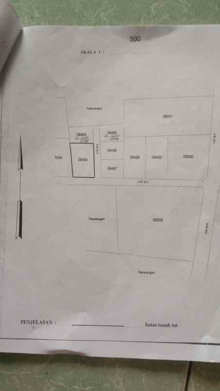 dijual tanah blotan sd model