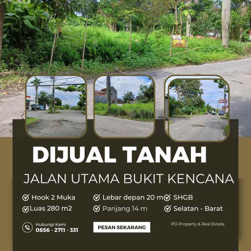 dijual tanah bukit kencana jaya