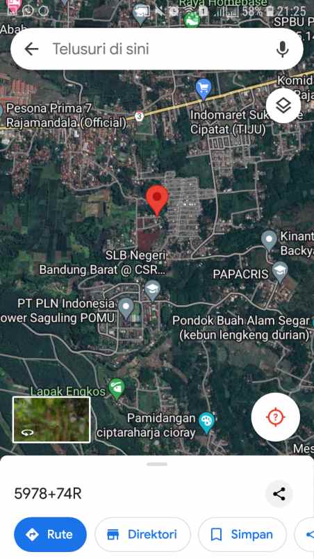 dijual tanah cibeureum ciptaharja