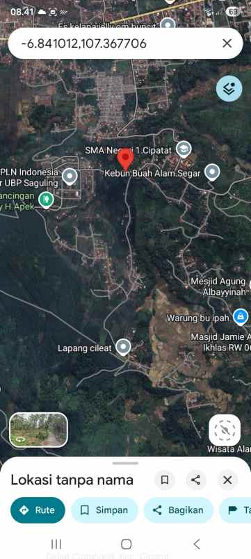 dijual tanah ciptaharja