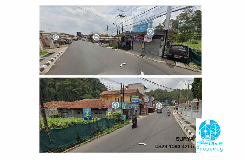 dijual tanah di jalan raya tangkuban perahu lembang