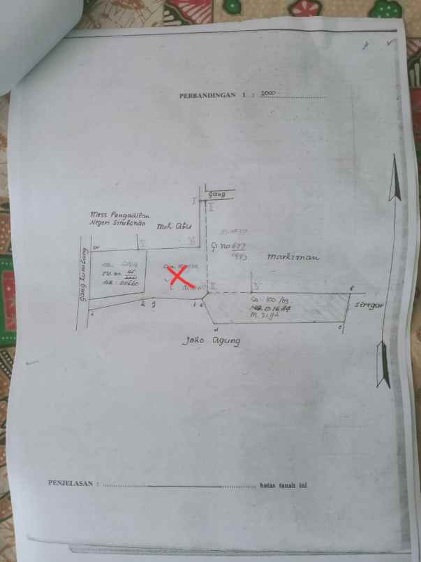 dijual tanah dijual tanah di jln pb