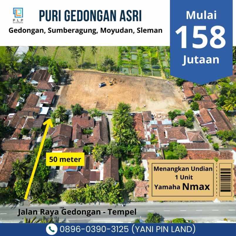 dijual tanah gedongan sumberagung