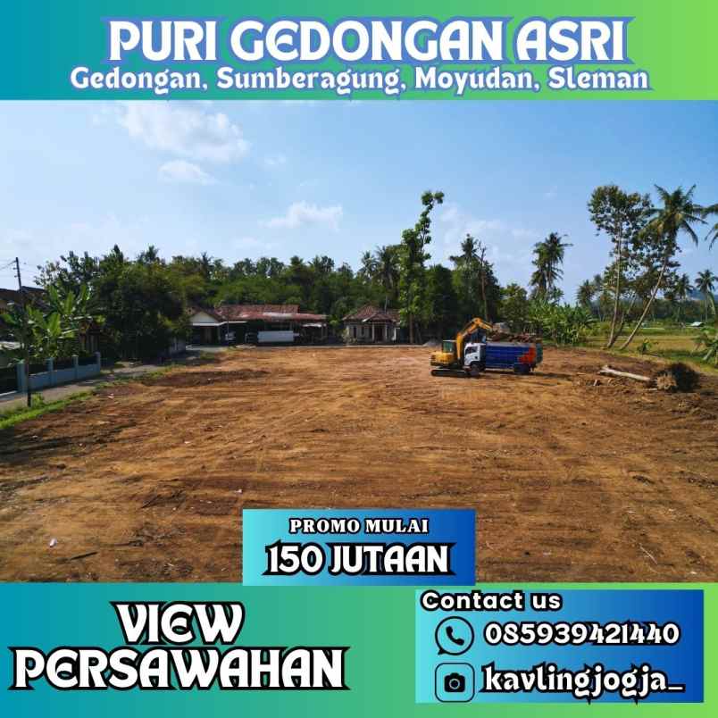 dijual tanah gedongan sumberagung