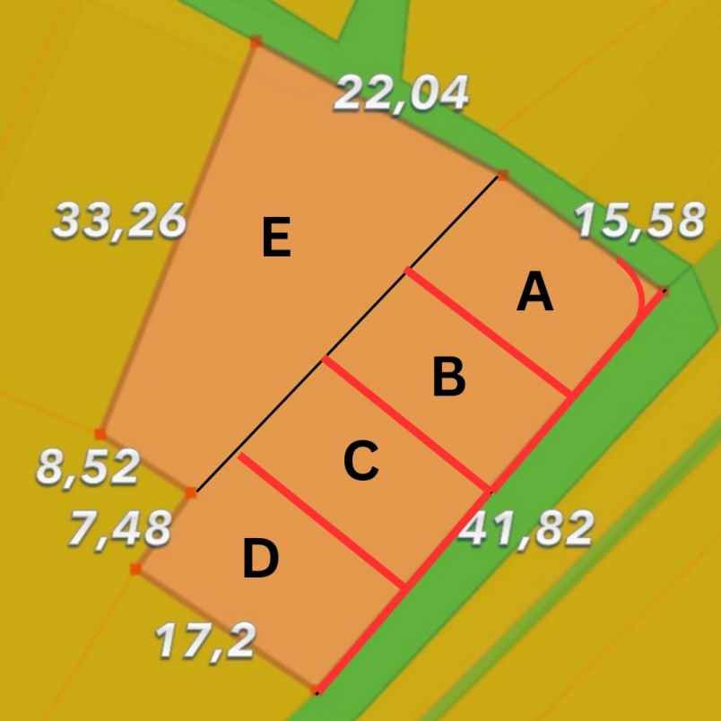 dijual tanah jl argodadi ngepek