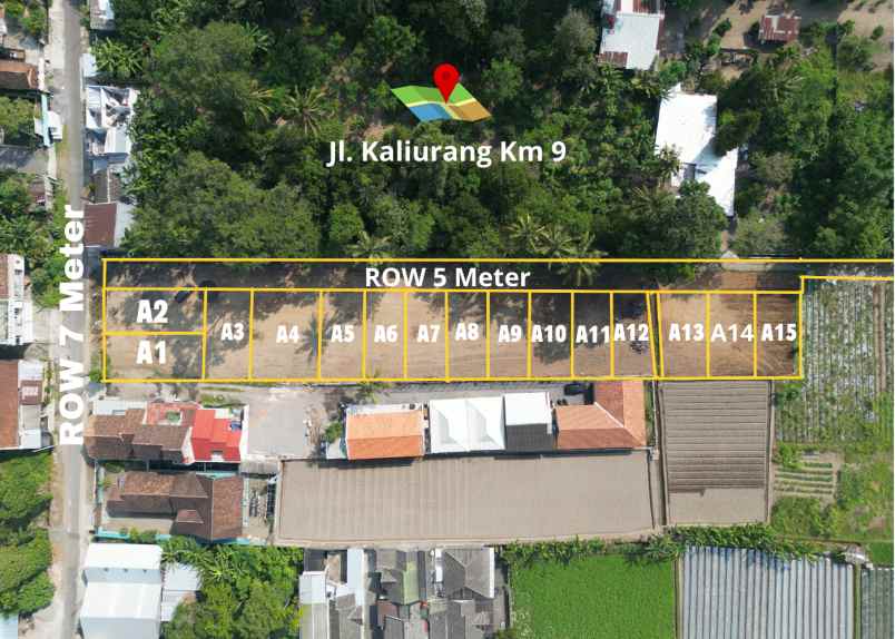 dijual tanah jl kaliurang km 9