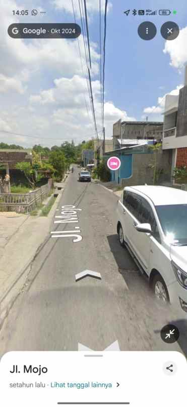 dijual tanah jl mojo gulon jebres kec