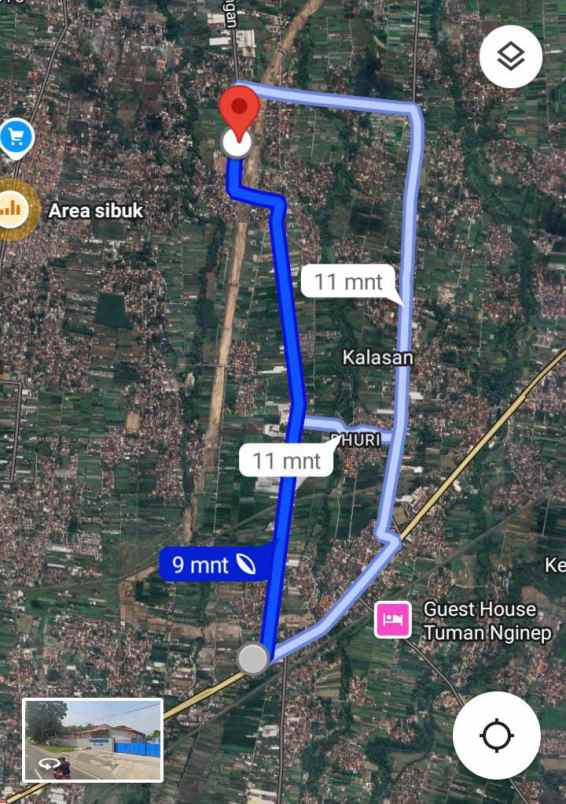 dijual tanah jl raya cangkringan