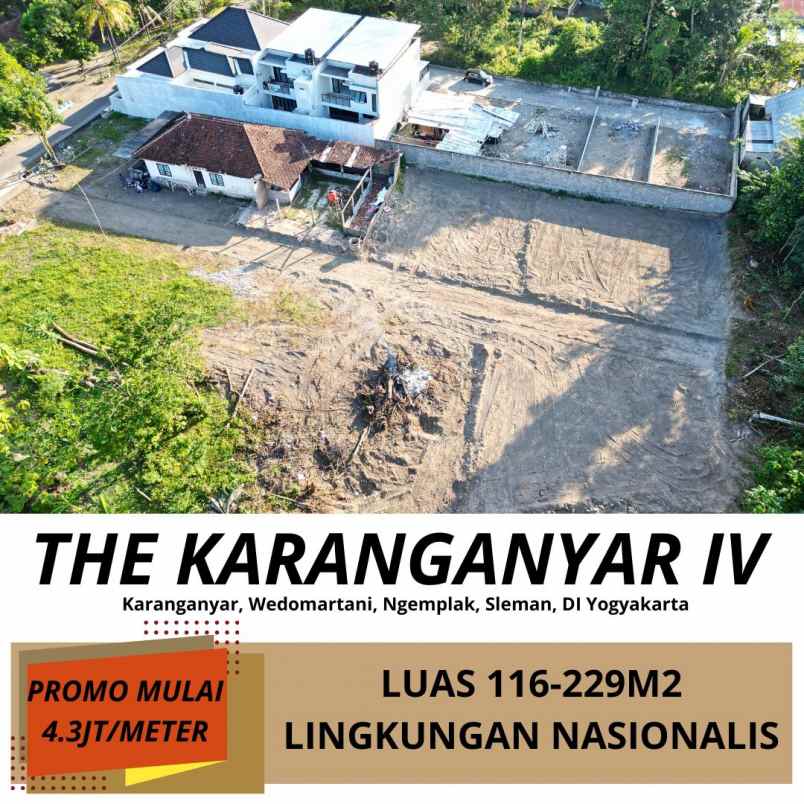 dijual tanah karanganyar wedomartani