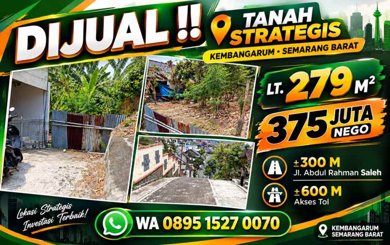 dijual tanah kembangarum semarang barat