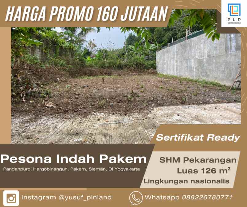 dijual tanah pandanpuro hargobinangun