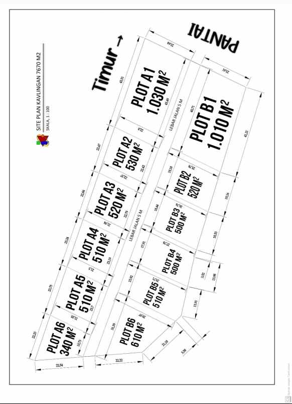 dijual tanah pinggir pantai