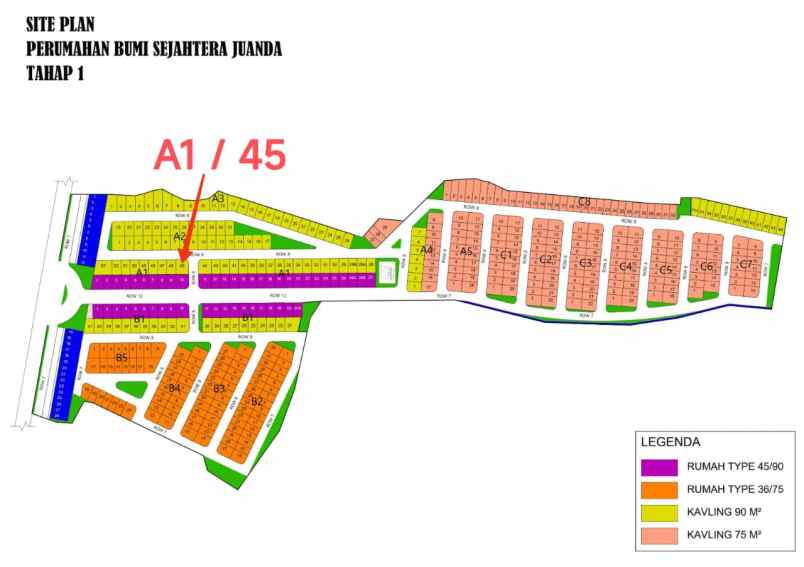 dijual tanah prasung buduran sidoarjo