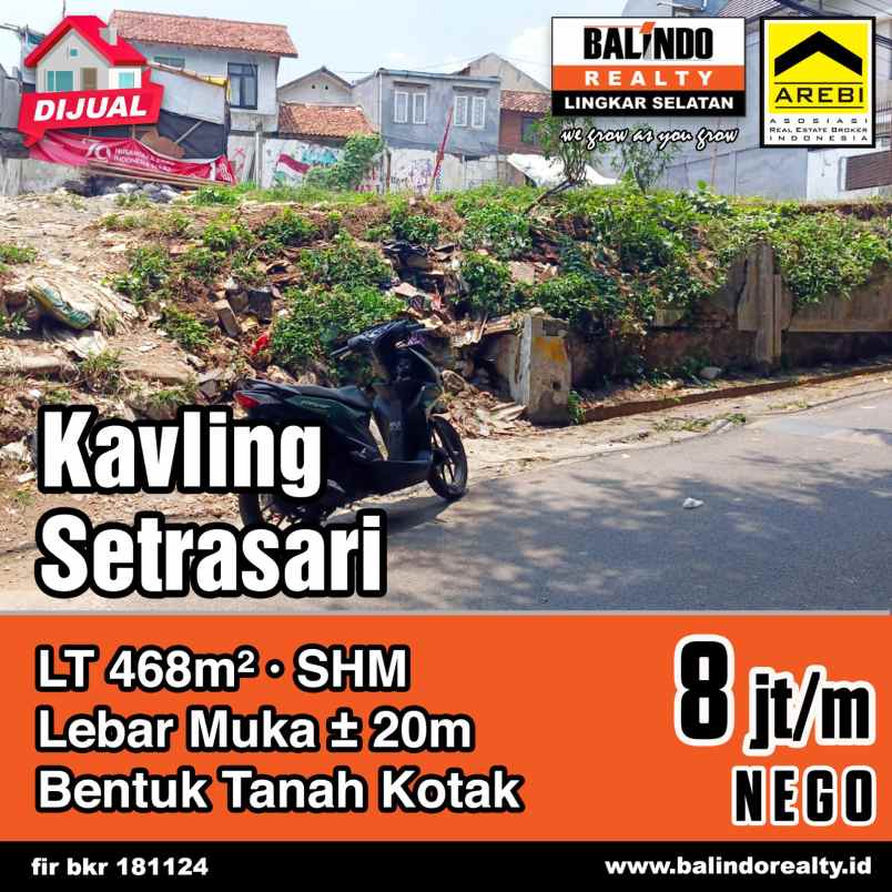 dijual tanah setrasari