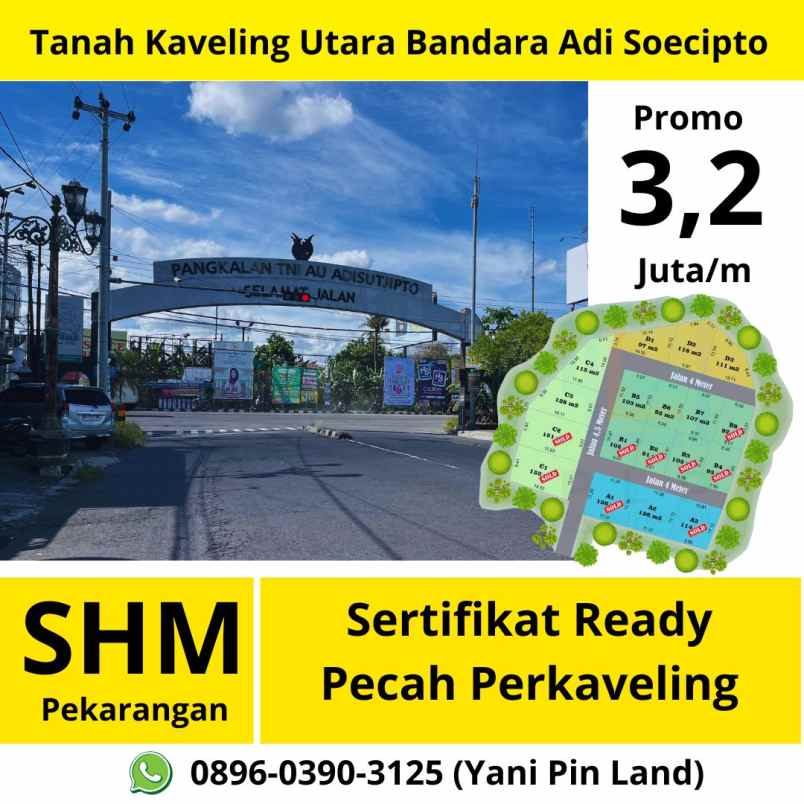 dijual tanah sorogenen purwomartani