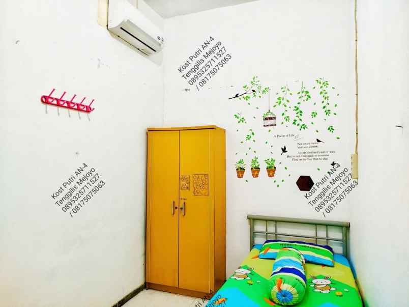 disewakan kost kost putri pelangi an 4 jl