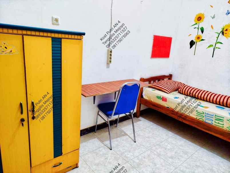 disewakan kost kost putri pelangi an 4 jl