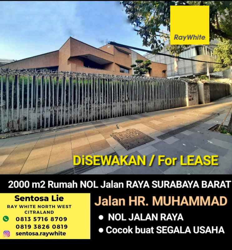 disewakan rumah jalan hr muhammad