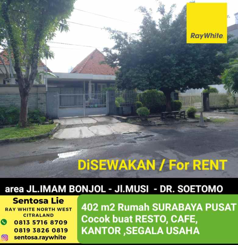 disewakan rumah jalan imam bonjol