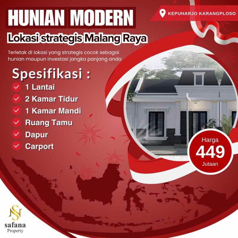 hunian klasik modern di malang