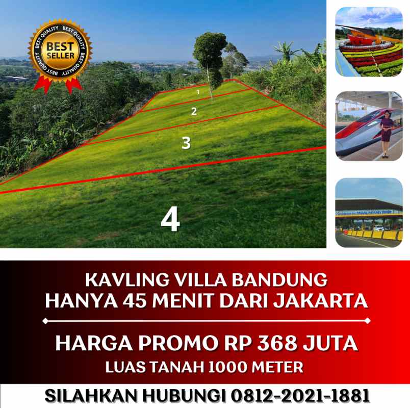 jual tanah cocok untuk villa di bandung