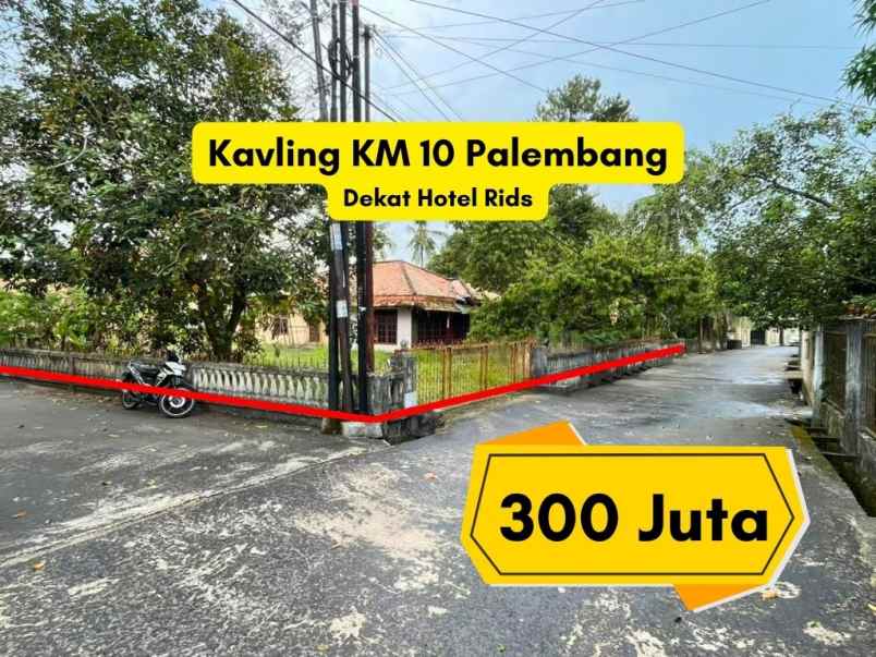 kavling km 10 palembang dekat fly over asrama haji