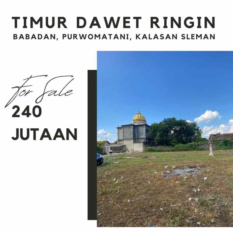 promo kavling dijual 240 jutaan di purwomartani sleman