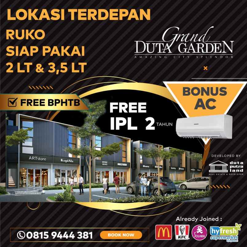 ruko grand duta garden dekat tol jorr 2