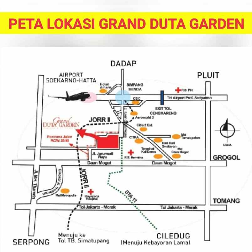 ruko grand duta garden dekat tol jorr 2