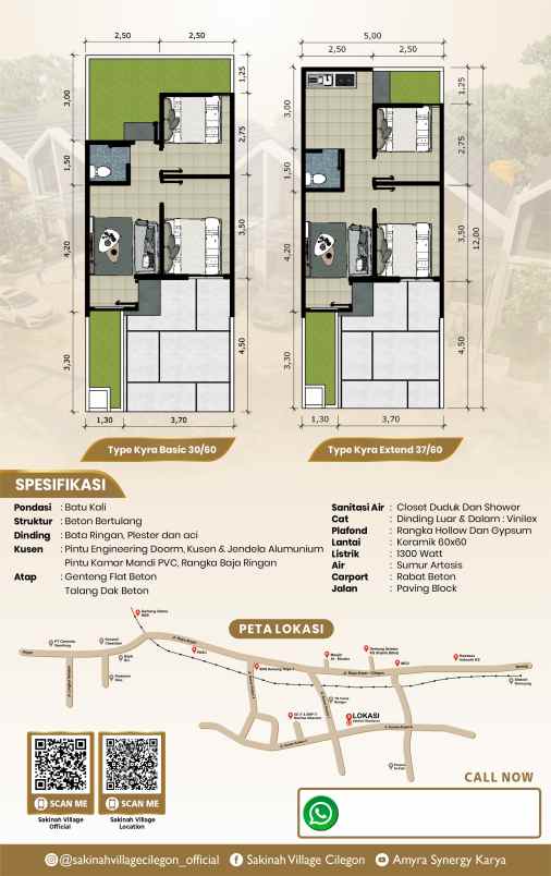 rumah 1 lantai di samangraya cuma 299jt