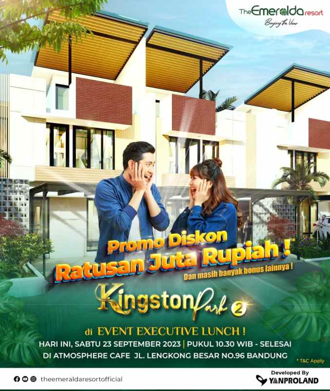 rumah baru 2 lantai gaya santorini yunani di bandung