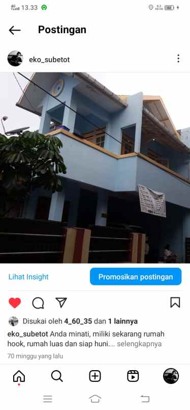 rumah cantik siap huni dijual