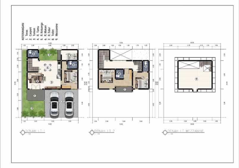 rumah classic modern 3 lantai cinere akses lebak bulus