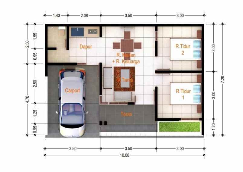 rumah cluster baru 2lt indent di gedongan clmadu