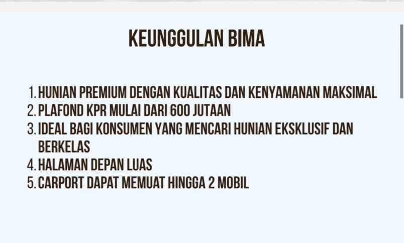 rumah cluster minimalis tajurhalang bogor